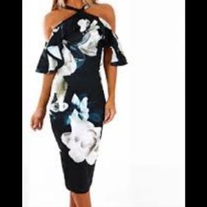 Yoins cold shoulder dress